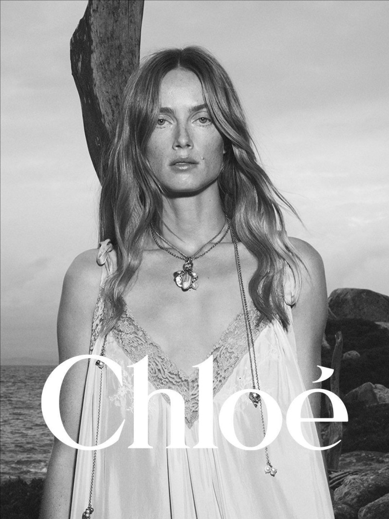 Rianne Van Rompaey featured in  the Chloe advertisement for Spring/Summer 2025