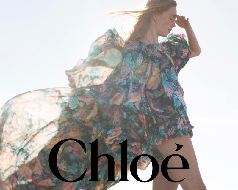Rianne Van Rompaey featured in  the Chloe advertisement for Spring/Summer 2025
