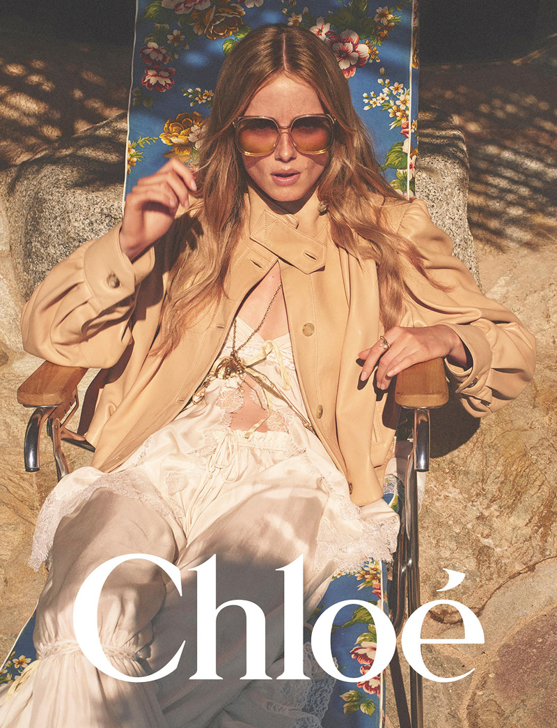 Rianne Van Rompaey featured in  the Chloe advertisement for Spring/Summer 2025