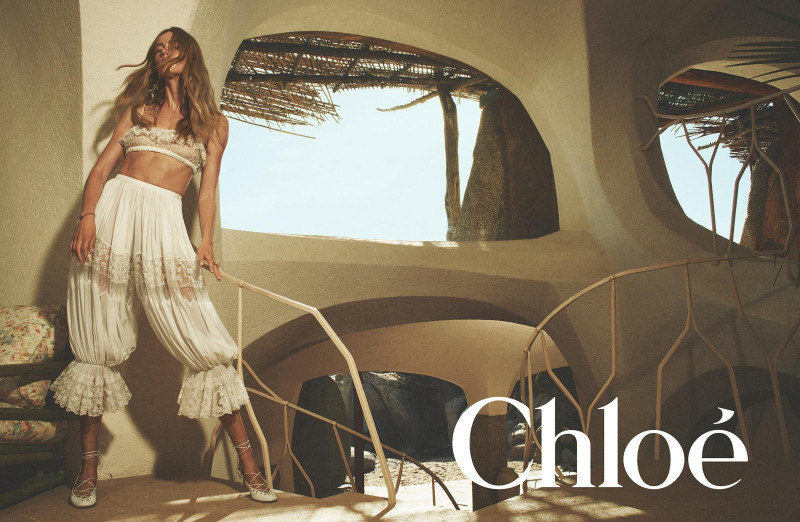 Rianne Van Rompaey featured in  the Chloe advertisement for Spring/Summer 2025