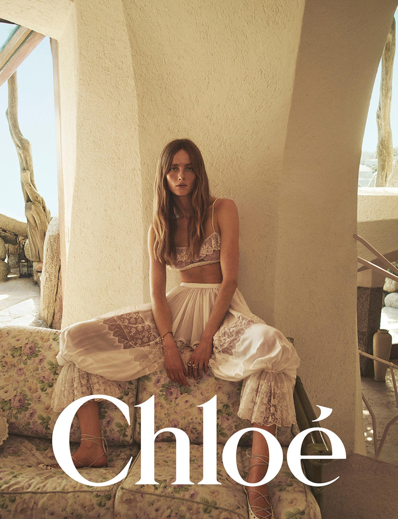 Rianne Van Rompaey featured in  the Chloe advertisement for Spring/Summer 2025