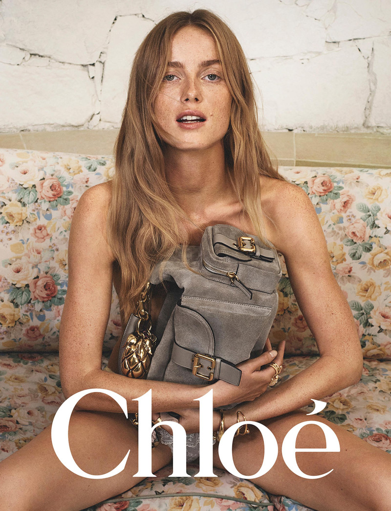 Rianne Van Rompaey featured in  the Chloe advertisement for Spring/Summer 2025