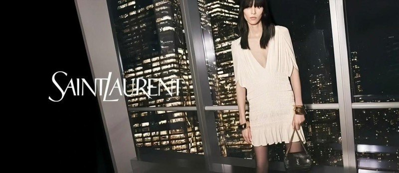 Liu Wen featured in  the Saint Laurent advertisement for Spring/Summer 2025