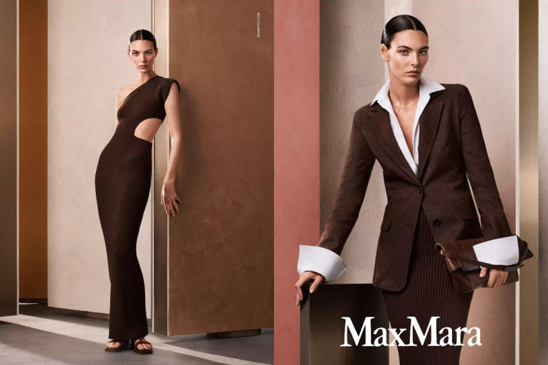 Vittoria Ceretti featured in  the Max Mara advertisement for Spring/Summer 2025