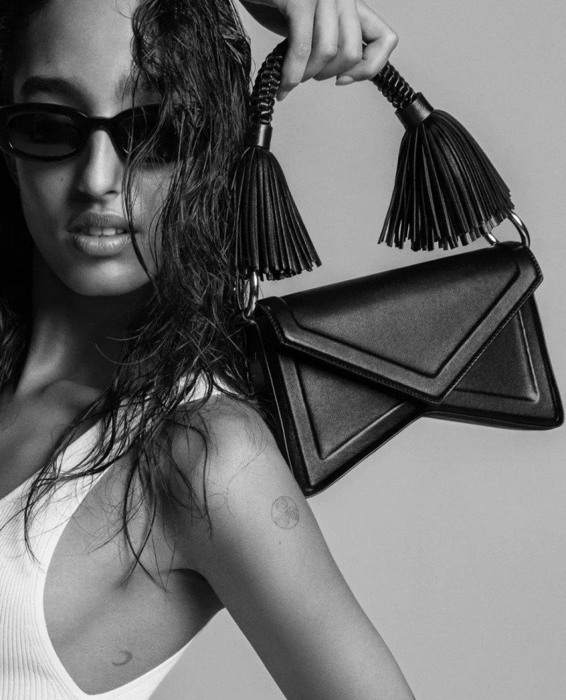 Mona Tougaard featured in  the Michael Kors Collection advertisement for Spring/Summer 2025