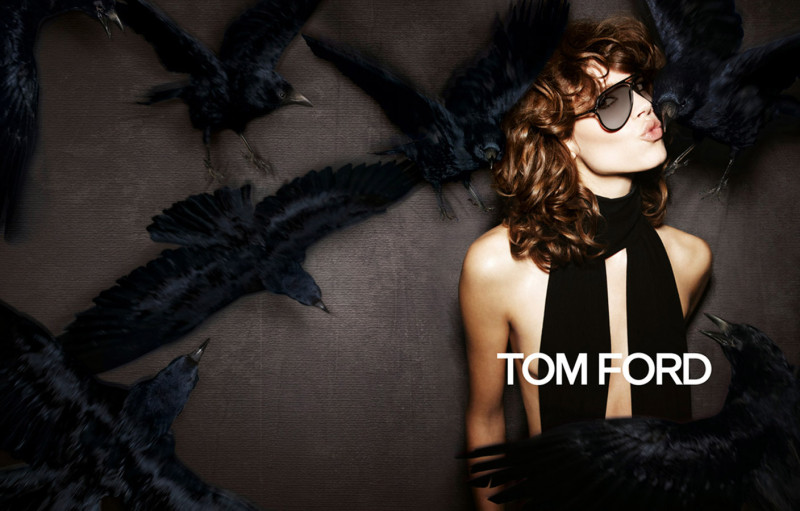 Freja Beha Erichsen featured in  the Tom Ford advertisement for Autumn/Winter 2010
