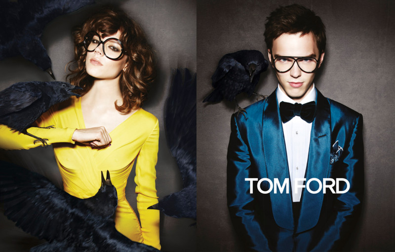 Freja Beha Erichsen featured in  the Tom Ford advertisement for Autumn/Winter 2010