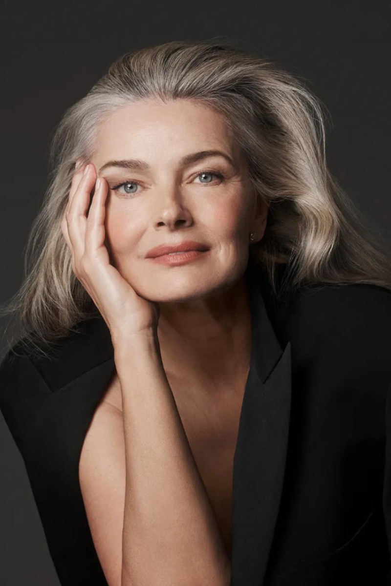 Paulina Porizkova featured in  the Estée Lauder advertisement for Spring/Summer 2025