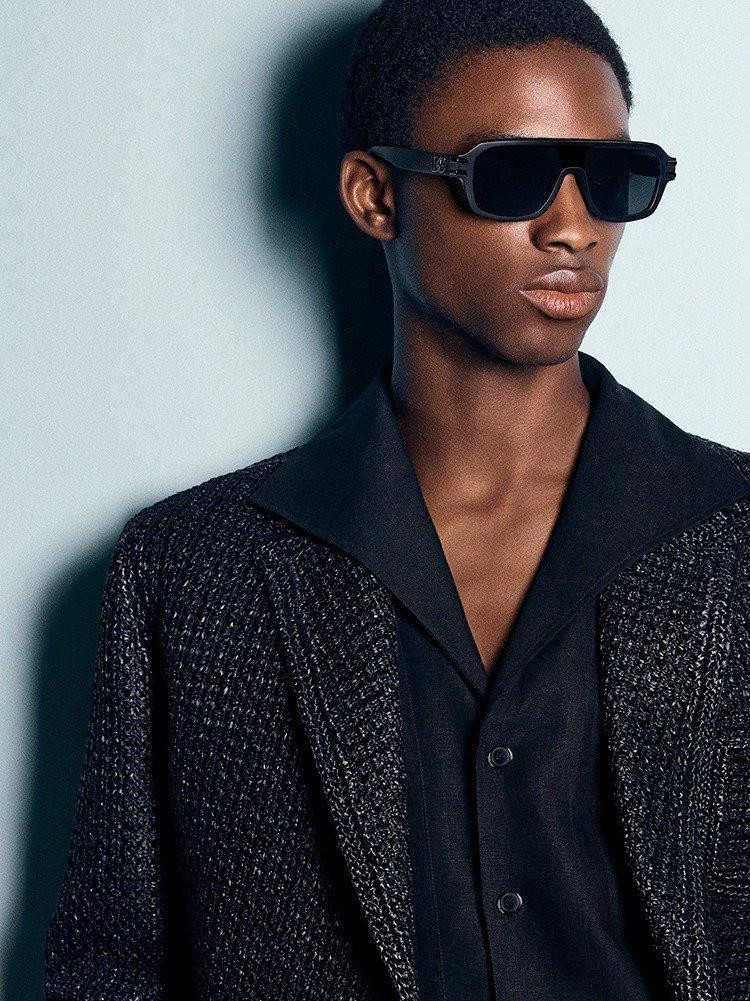 Nonso Ojukwu featured in  the Dolce & Gabbana - Eyewear advertisement for Spring/Summer 2025