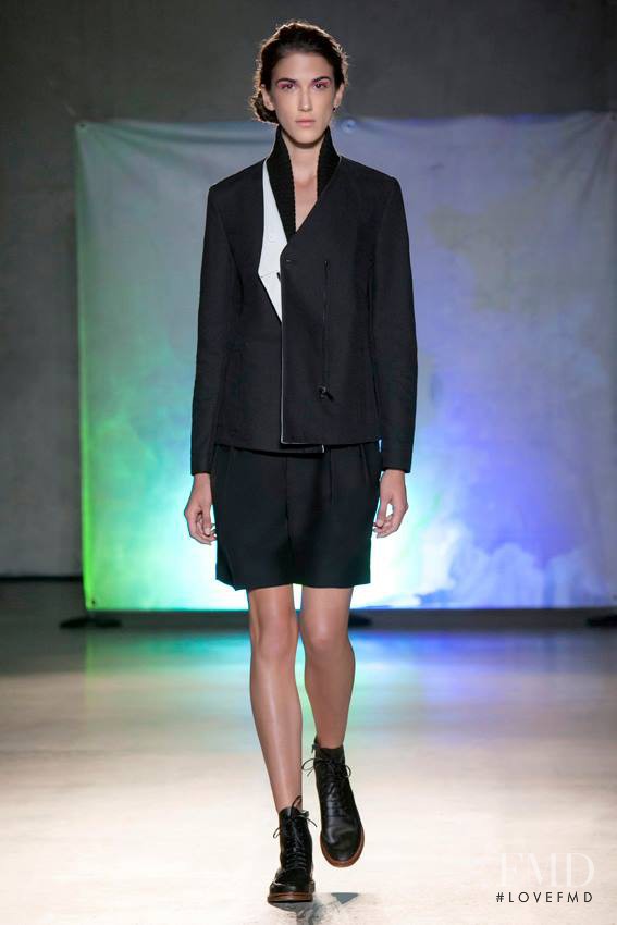 Ana Buljevic featured in  the MM6 Maison Martin Margiela fashion show for Spring/Summer 2014