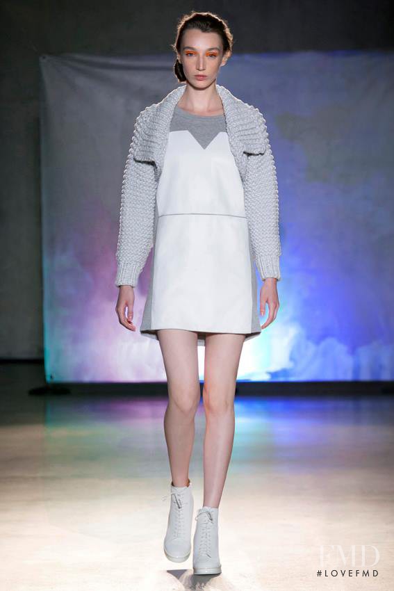 Ali Walsh featured in  the MM6 Maison Martin Margiela fashion show for Spring/Summer 2014