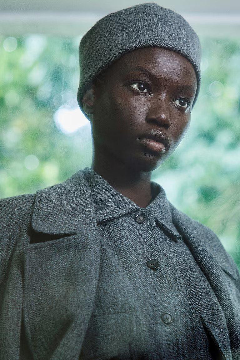 Angelina Kendall featured in  the Loro Piana advertisement for Spring/Summer 2025