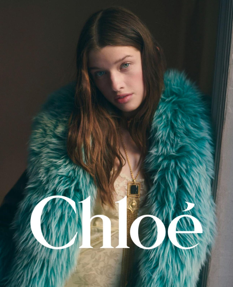 Petra Collins featured in  the Chloe Characters advertisement for Spring/Summer 2025