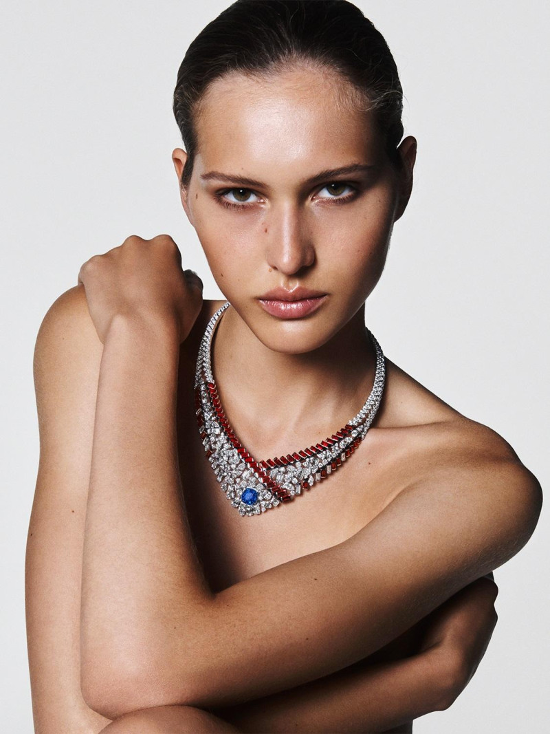 Angelina Kendall featured in  the Chanel Fine Jewellery Sport High Jewelry advertisement for Spring/Summer 2025
