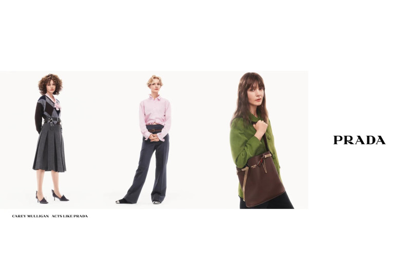 Liu Wen featured in  the Prada advertisement for Spring/Summer 2025