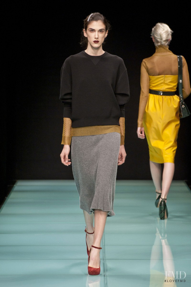 Ana Buljevic featured in  the Anteprima fashion show for Autumn/Winter 2014