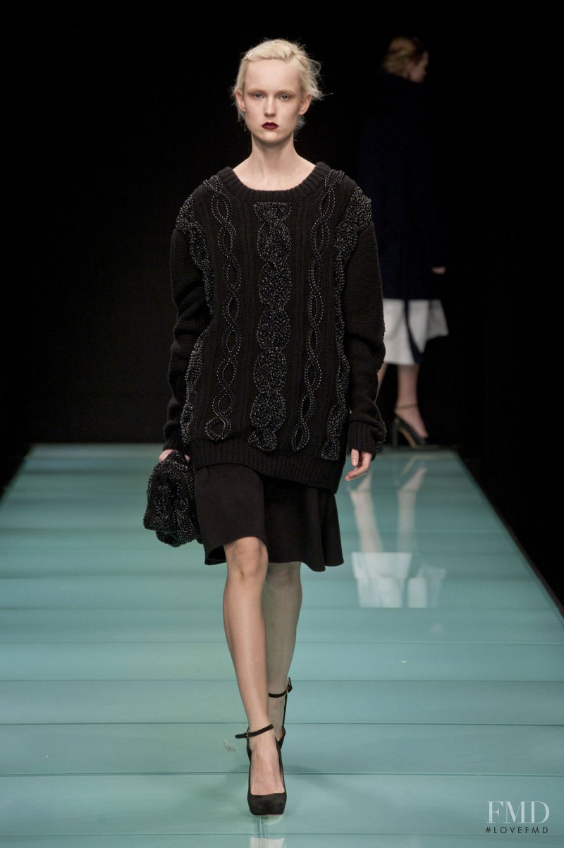 Harleth Kuusik featured in  the Anteprima fashion show for Autumn/Winter 2014