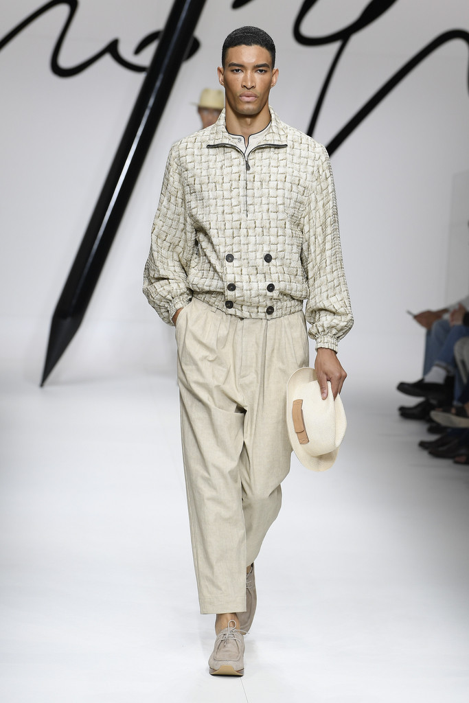 Raphael Balzer featured in  the Giorgio Armani fashion show for Spring/Summer 2024