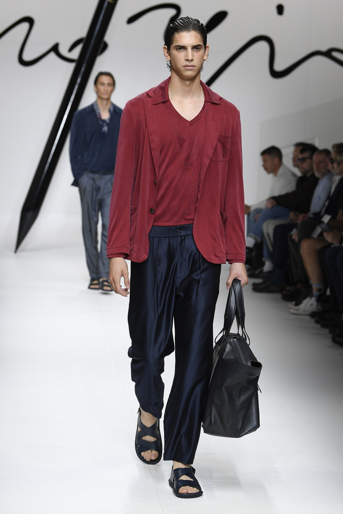 Hedi Ben Tekaya featured in  the Giorgio Armani fashion show for Spring/Summer 2024