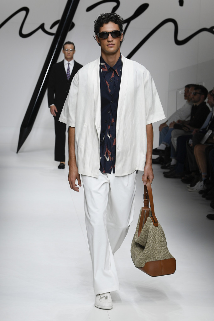 Francisco Henriques featured in  the Giorgio Armani fashion show for Spring/Summer 2024