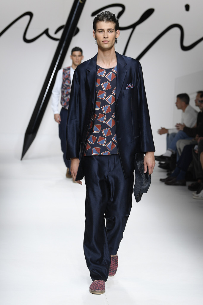 Bastien de Bels featured in  the Giorgio Armani fashion show for Spring/Summer 2024
