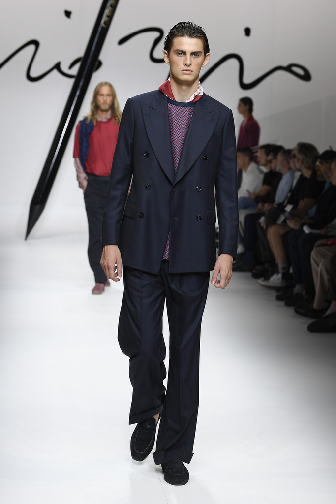 Mark Vanderloo Jr. featured in  the Giorgio Armani fashion show for Spring/Summer 2024