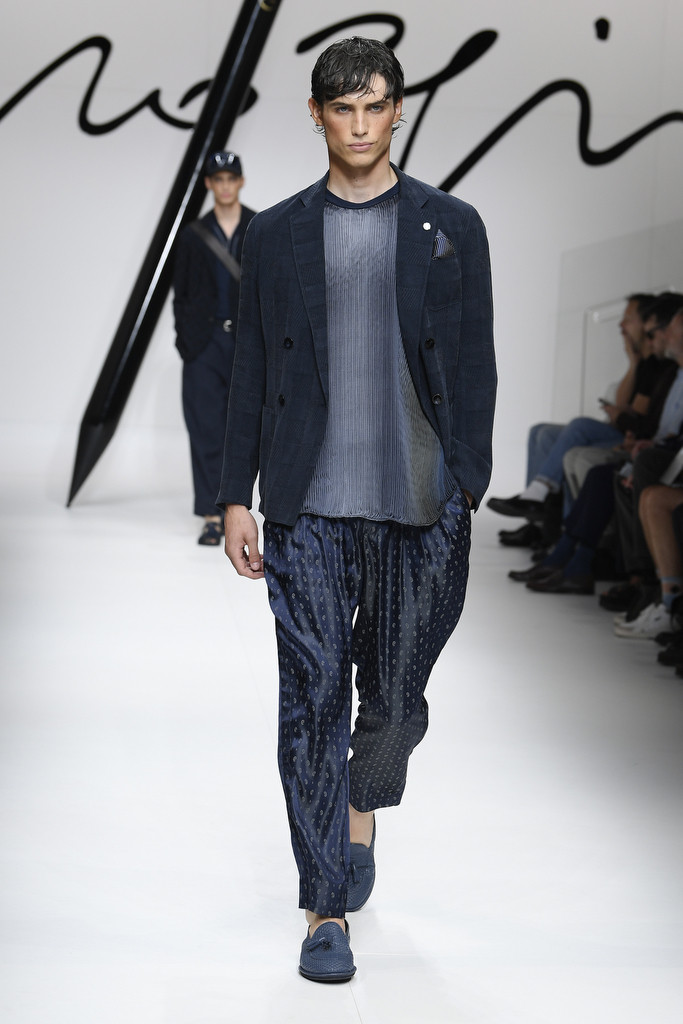 Unai Bartra featured in  the Giorgio Armani fashion show for Spring/Summer 2024