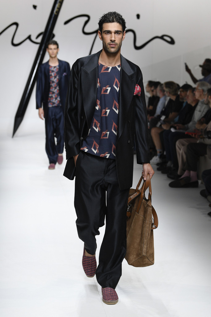 Antonello Esposito featured in  the Giorgio Armani fashion show for Spring/Summer 2024