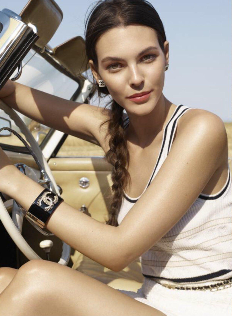 Mona Tougaard featured in  the Chanel Beauty Les Beiges \'Summer Voyage\' advertisement for Spring/Summer 2023