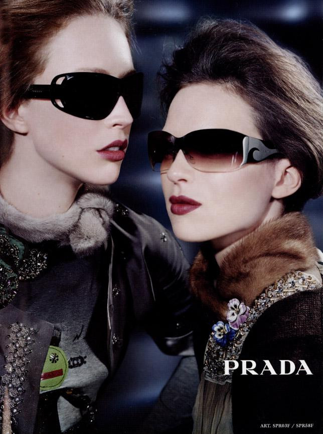 Prada Eyewear advertisement for Pre-Fall 2005