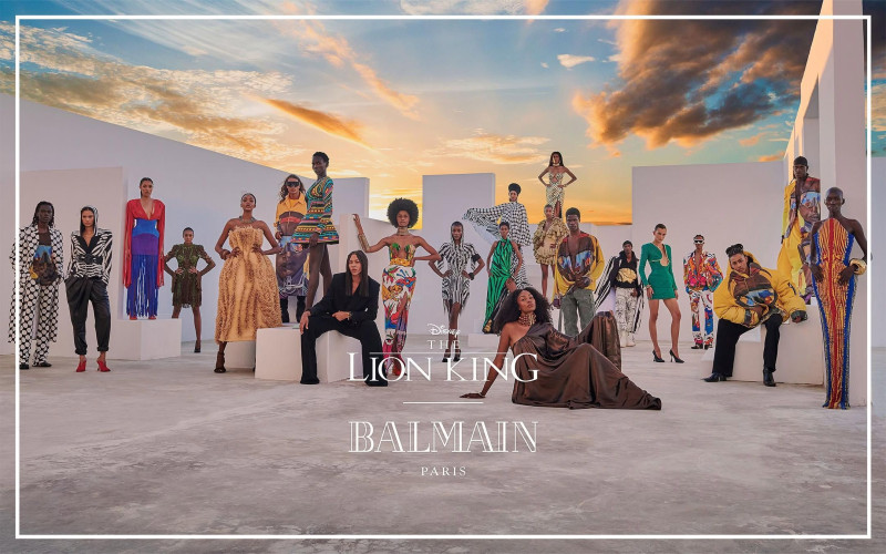 Balmain x The Lion King advertisement for Summer 2024