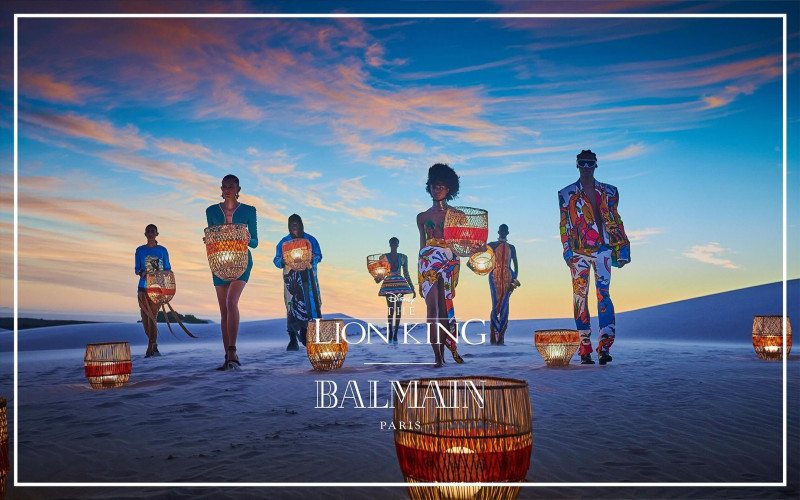 Balmain x The Lion King advertisement for Summer 2024
