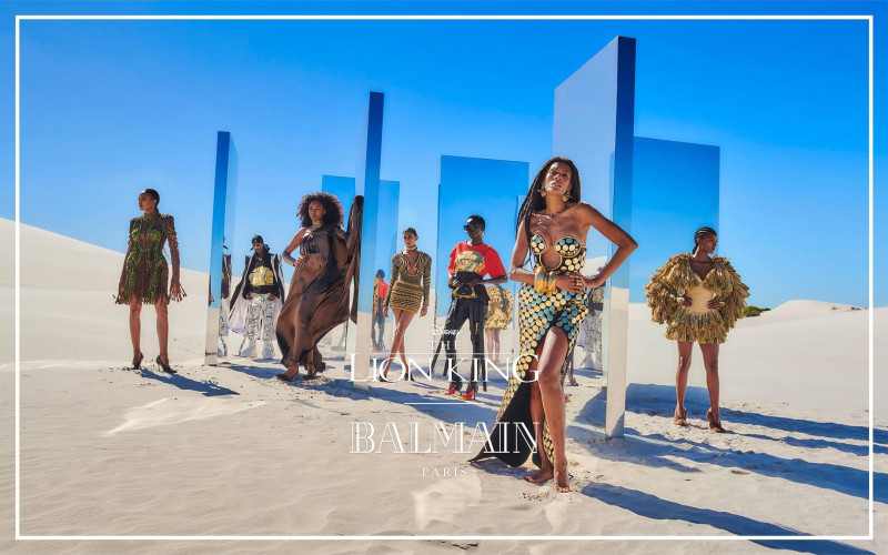 Balmain x The Lion King advertisement for Summer 2024