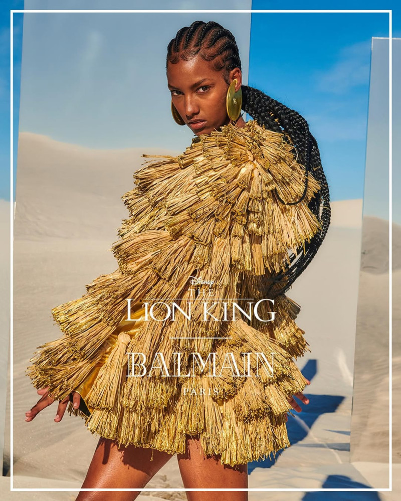 Balmain x The Lion King advertisement for Summer 2024