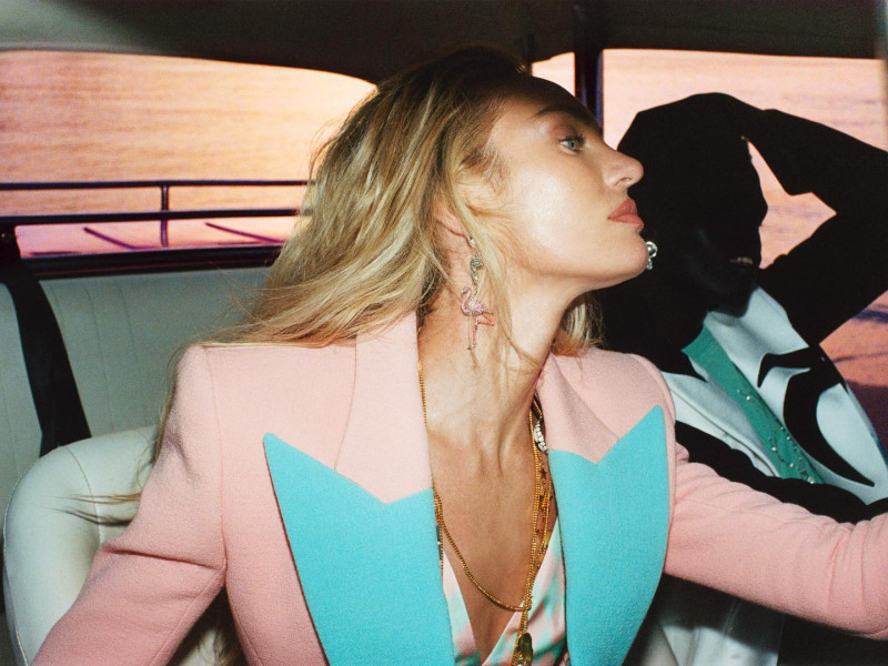 Candice Swanepoel featured in  the Balmain advertisement for Pre-Fall 2024