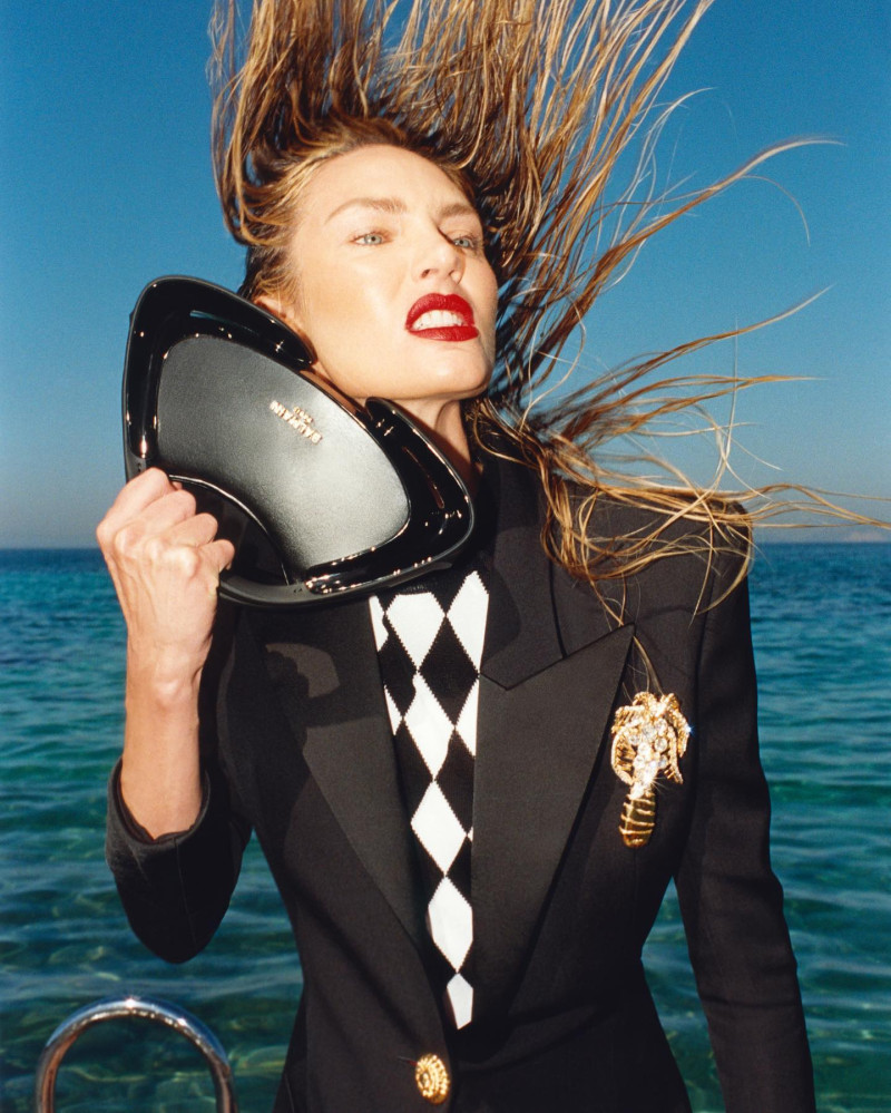 Candice Swanepoel featured in  the Balmain advertisement for Pre-Fall 2024