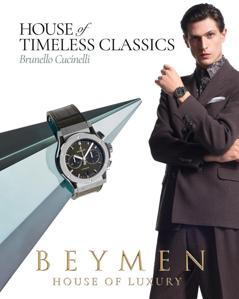 Edoardo Sebastianelli featured in  the Beymen advertisement for Spring/Summer 2025