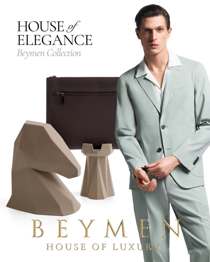 Edoardo Sebastianelli featured in  the Beymen advertisement for Spring/Summer 2025