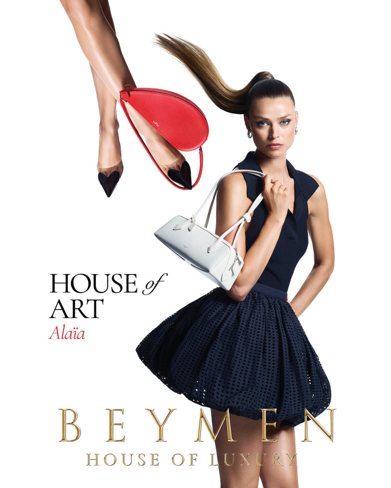 Birgit Kos featured in  the Beymen advertisement for Spring/Summer 2025