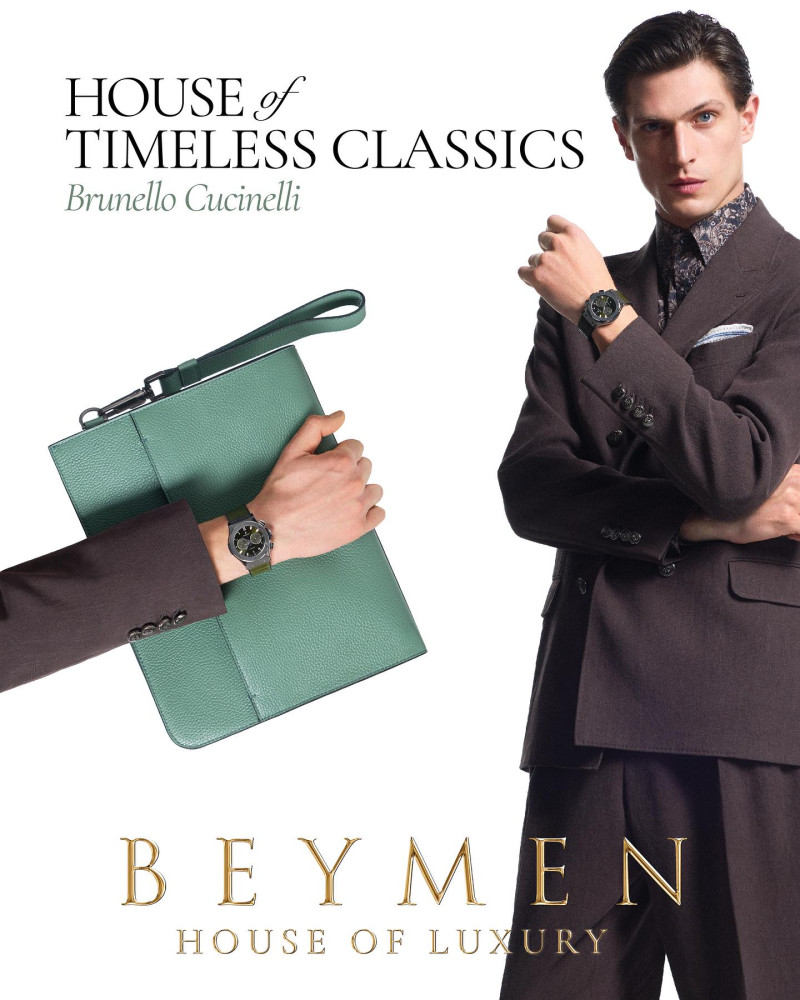 Edoardo Sebastianelli featured in  the Beymen advertisement for Spring/Summer 2025