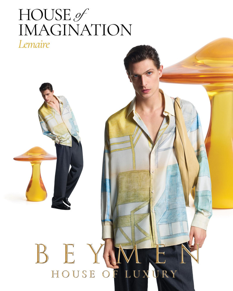 Edoardo Sebastianelli featured in  the Beymen advertisement for Spring/Summer 2025