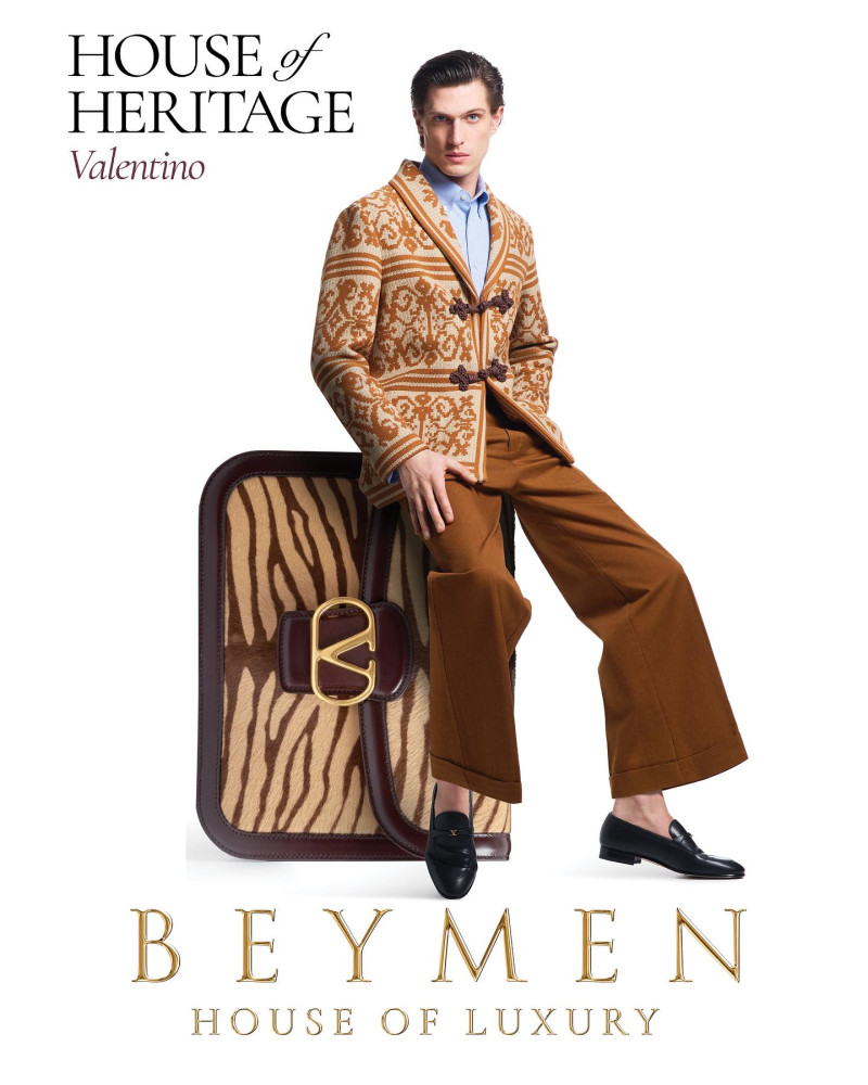 Edoardo Sebastianelli featured in  the Beymen advertisement for Spring/Summer 2025
