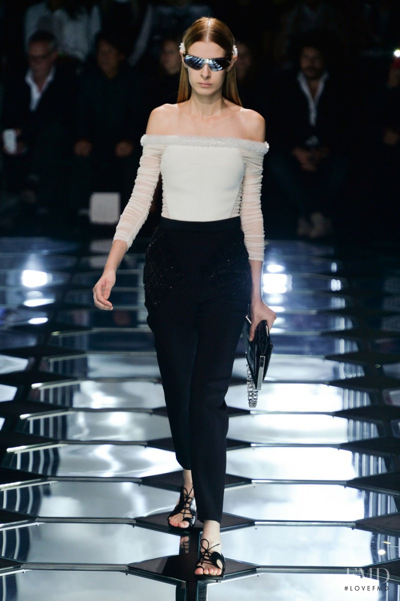 Charlotte Reboutier featured in  the Balenciaga fashion show for Spring/Summer 2015