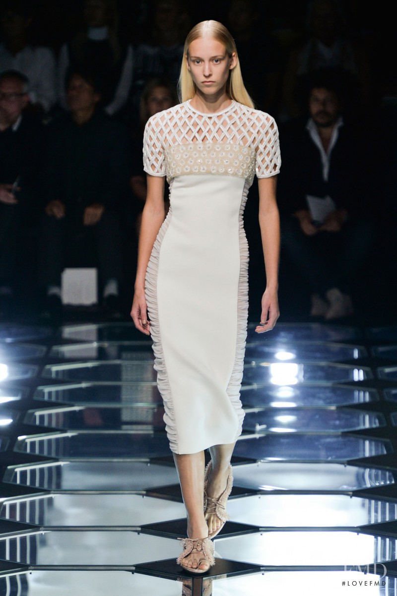 Eva Berzina featured in  the Balenciaga fashion show for Spring/Summer 2015