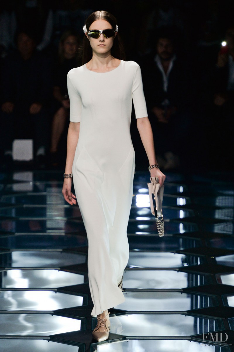 Yumi Lambert featured in  the Balenciaga fashion show for Spring/Summer 2015