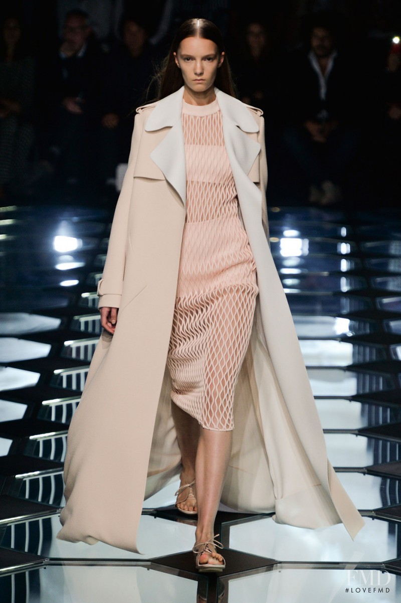 Irina Liss featured in  the Balenciaga fashion show for Spring/Summer 2015