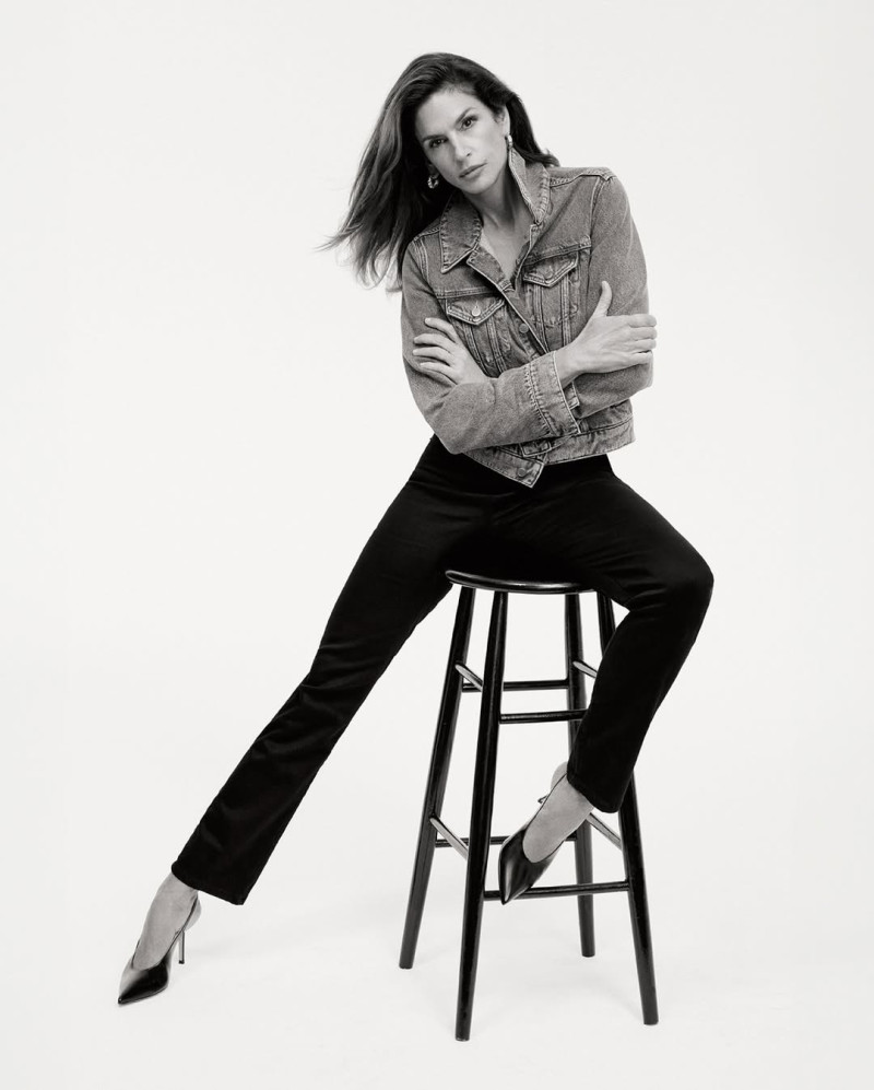 Cindy Crawford featured in  the Good American advertisement for Autumn/Winter 2024