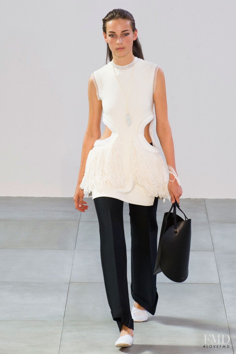 Julia Bergshoeff featured in  the Celine fashion show for Spring/Summer 2015