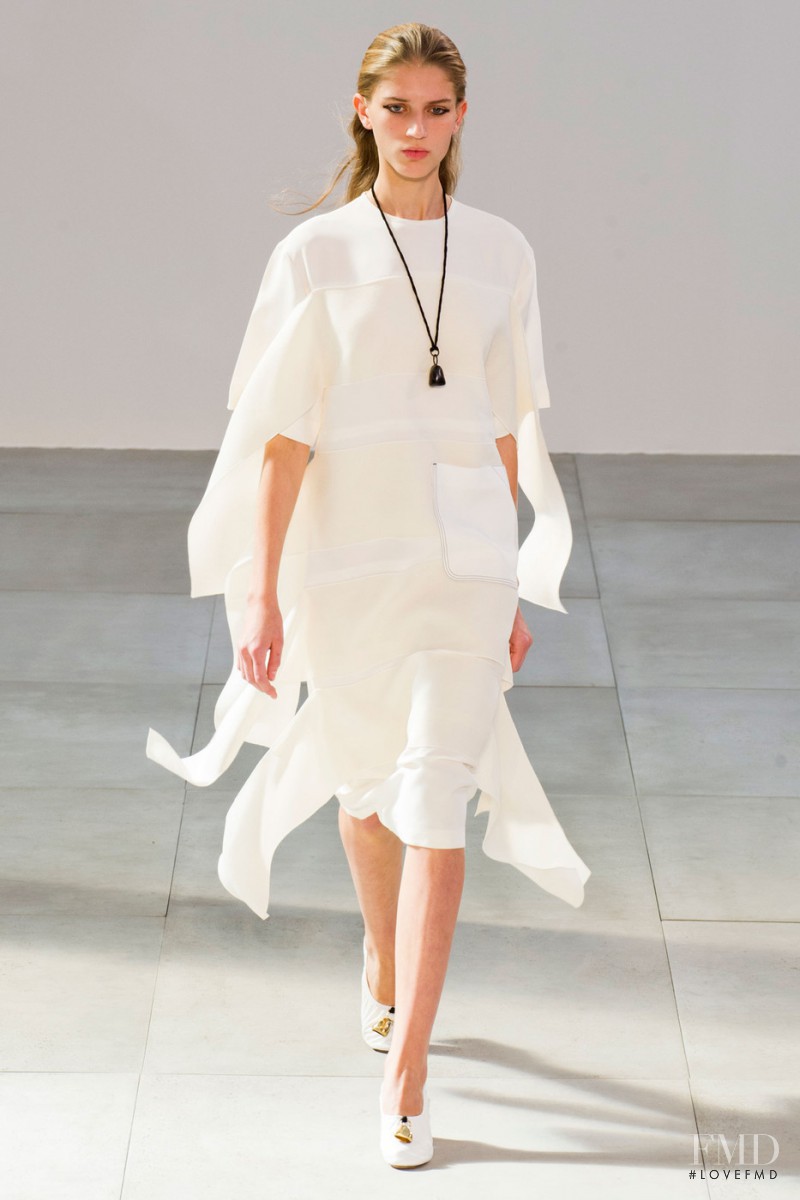Sabina Lobova featured in  the Celine fashion show for Spring/Summer 2015