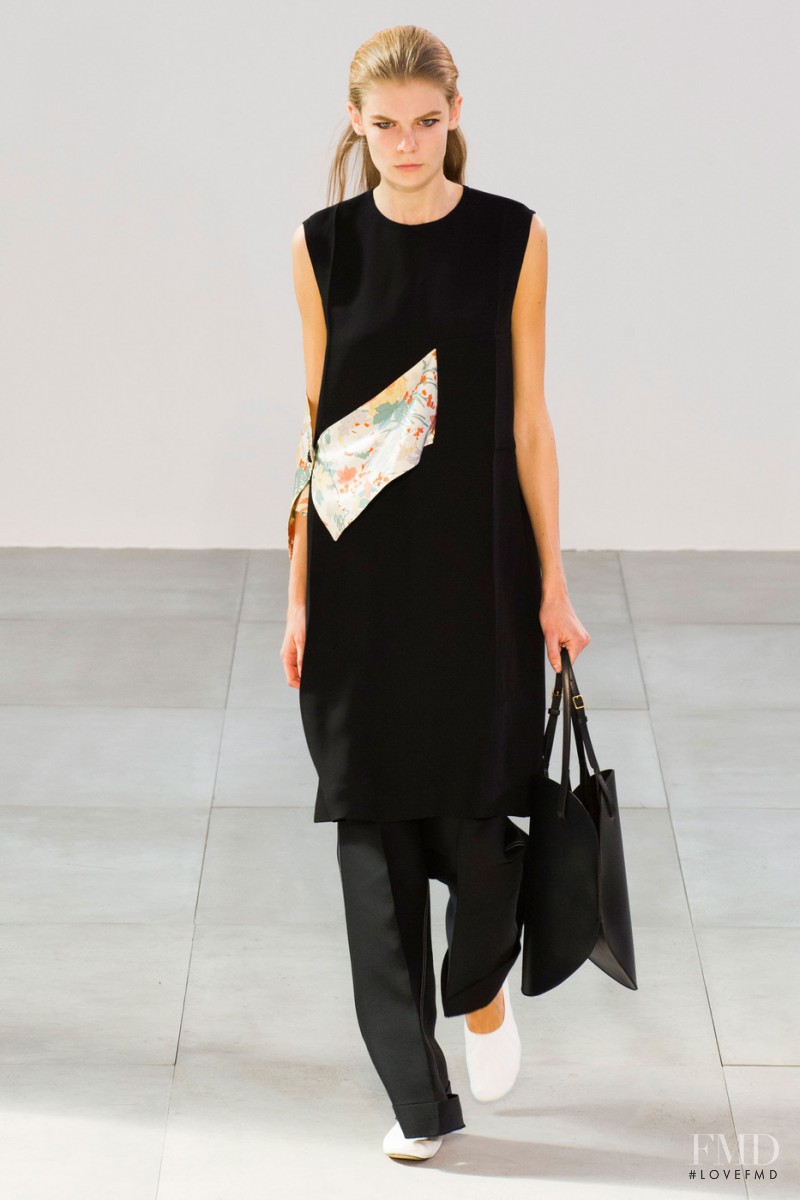 Alexandra Elizabeth Ljadov featured in  the Celine fashion show for Spring/Summer 2015